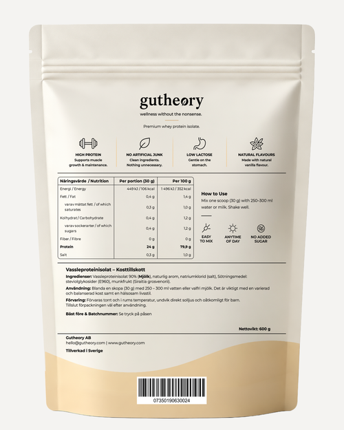 Vassleprotein Isolat 90% – Vanilj