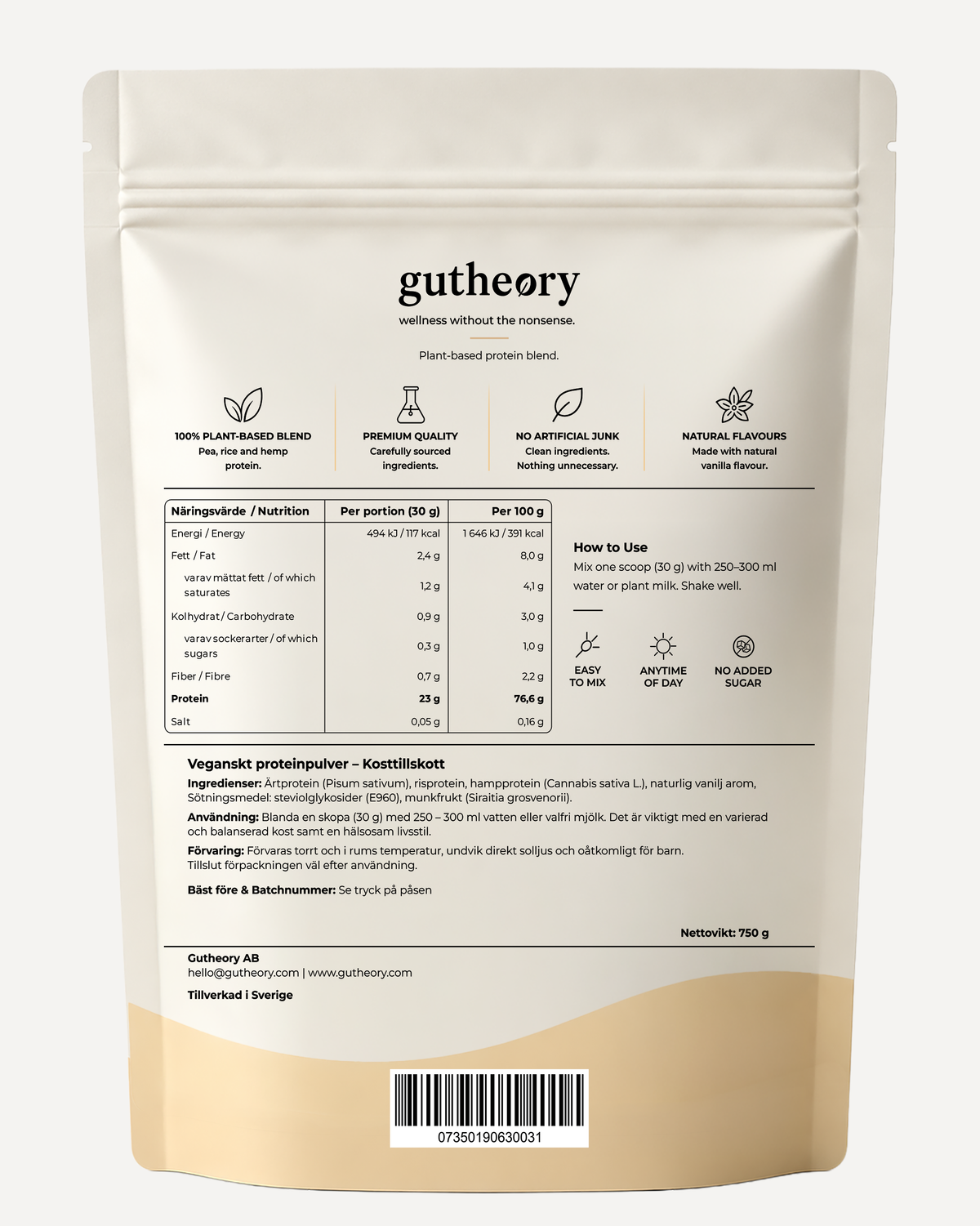 Veganskt protein – Vanilj